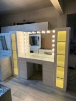 Luna Deluxe Çift Kuleli Makyaj Masası - Görsel 3