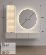 Prestige LED Aynalı Makyaj Masası - Görsel 2