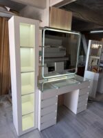 Luxora Kuleli LED Işıklı Makyaj Masası - Görsel 5