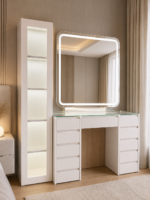 Luxora Kuleli LED Işıklı Makyaj Masası